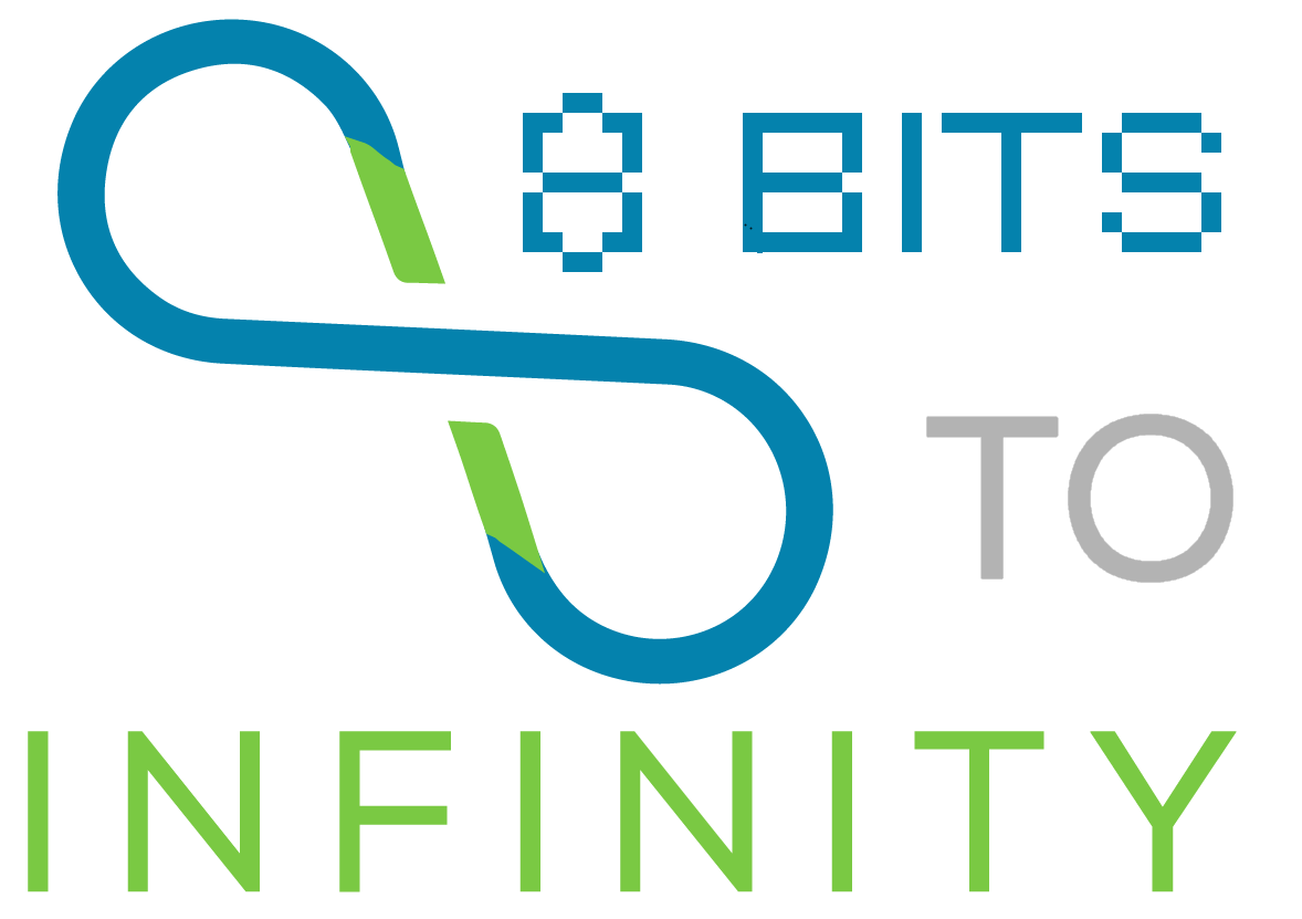 Rectangle 8 Bits to Infinity Logo